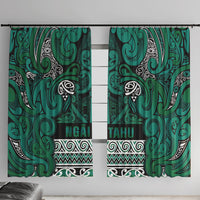 Aotearoa Iwi Ngai Tahu Window Curtain Maori Wharenui House Tribal Pattern