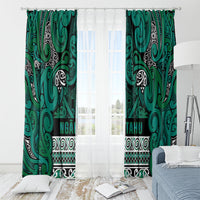 Aotearoa Iwi Ngai Tahu Window Curtain Maori Wharenui House Tribal Pattern