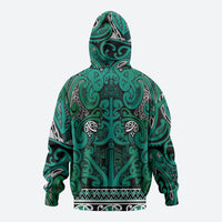 Aotearoa Iwi Ngai Tahu Zip Hoodie Maori Wharenui House Tribal Pattern