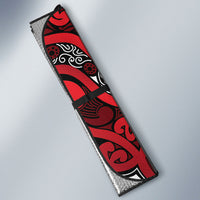 Aotearoa Iwi Ngati Kahungunu Auto Sun Shade Maori Wharenui House Tribal Pattern