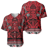 Aotearoa Iwi Ngati Kahungunu Baseball Jersey Maori Wharenui House Tribal Pattern