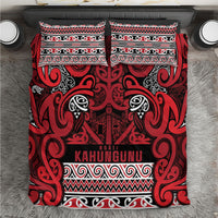 Aotearoa Iwi Ngati Kahungunu Bedding Set Maori Wharenui House Tribal Pattern
