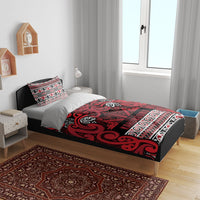Aotearoa Iwi Ngati Kahungunu Bedding Set Maori Wharenui House Tribal Pattern