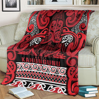 Aotearoa Iwi Ngati Kahungunu Blanket Maori Wharenui House Tribal Pattern