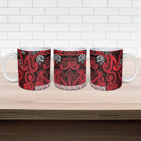 Aotearoa Iwi Ngati Kahungunu Ceramic Mug Maori Wharenui House Tribal Pattern