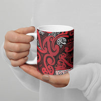 Aotearoa Iwi Ngati Kahungunu Ceramic Mug Maori Wharenui House Tribal Pattern