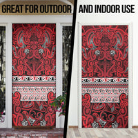 Aotearoa Iwi Ngati Kahungunu Door Cover Maori Wharenui House Tribal Pattern