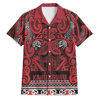 Aotearoa Iwi Ngati Kahungunu Hawaiian Shirt Maori Wharenui House Tribal Pattern