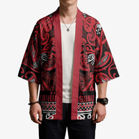 Aotearoa Iwi Ngati Kahungunu Kimono Maori Wharenui House Tribal Pattern