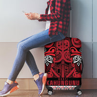 Aotearoa Iwi Ngati Kahungunu Luggage Cover Maori Wharenui House Tribal Pattern