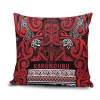 Aotearoa Iwi Ngati Kahungunu Pillow Cover Maori Wharenui House Tribal Pattern