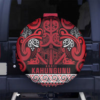 Aotearoa Iwi Ngati Kahungunu Spare Tire Cover Maori Wharenui House Tribal Pattern