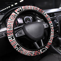 Aotearoa Iwi Ngati Kahungunu Steering Wheel Cover Maori Wharenui House Tribal Pattern