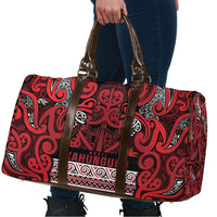 Aotearoa Iwi Ngati Kahungunu Travel Bag Maori Wharenui House Tribal Pattern
