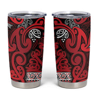 Aotearoa Iwi Ngati Kahungunu Tumbler Cup Maori Wharenui House Tribal Pattern