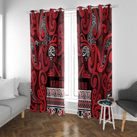 Aotearoa Iwi Ngati Kahungunu Window Curtain Maori Wharenui House Tribal Pattern