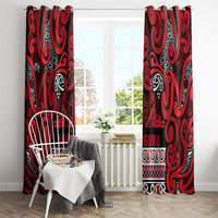 Aotearoa Iwi Ngati Kahungunu Window Curtain Maori Wharenui House Tribal Pattern