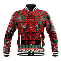 Aotearoa Iwi Tuhoe Baseball Jacket Maori Wharenui House Tribal Pattern
