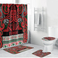 Aotearoa Iwi Tuhoe Bathroom Set Maori Wharenui House Tribal Pattern