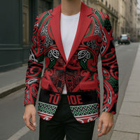 Aotearoa Iwi Tuhoe Blazer Maori Wharenui House Tribal Pattern