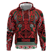 Aotearoa Iwi Tuhoe Hoodie Maori Wharenui House Tribal Pattern