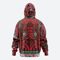 Aotearoa Iwi Tuhoe Hoodie Maori Wharenui House Tribal Pattern
