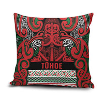 Aotearoa Iwi Tuhoe Pillow Cover Maori Wharenui House Tribal Pattern