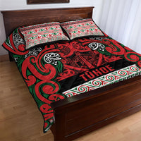 Aotearoa Iwi Tuhoe Quilt Bed Set Maori Wharenui House Tribal Pattern