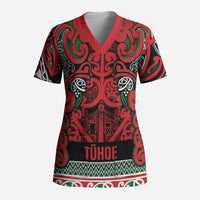 Aotearoa Iwi Tuhoe Scrub Top Maori Wharenui House Tribal Pattern