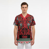 Aotearoa Iwi Tuhoe Scrub Top Maori Wharenui House Tribal Pattern