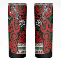 Aotearoa Iwi Tuhoe Skinny Tumbler Maori Wharenui House Tribal Pattern