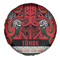 Aotearoa Iwi Tuhoe Spare Tire Cover Maori Wharenui House Tribal Pattern
