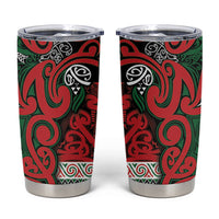 Aotearoa Iwi Tuhoe Tumbler Cup Maori Wharenui House Tribal Pattern