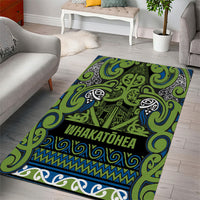 Aotearoa Iwi Whakatohea Area Rug Maori Wharenui House Tribal Pattern