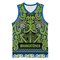 Aotearoa Iwi Whakatohea Basketball Jersey Maori Wharenui House Tribal Pattern