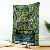 Aotearoa Iwi Whakatohea Blanket Maori Wharenui House Tribal Pattern