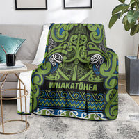 Aotearoa Iwi Whakatohea Blanket Maori Wharenui House Tribal Pattern