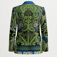 Aotearoa Iwi Whakatohea Blazer Maori Wharenui House Tribal Pattern