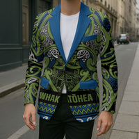 Aotearoa Iwi Whakatohea Blazer Maori Wharenui House Tribal Pattern