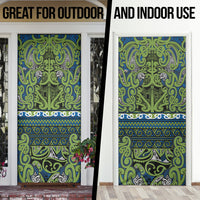 Aotearoa Iwi Whakatohea Door Cover Maori Wharenui House Tribal Pattern