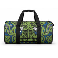 Aotearoa Iwi Whakatohea Duffle Bag Maori Wharenui House Tribal Pattern