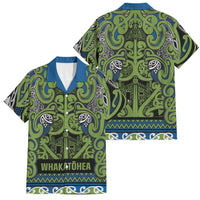 Aotearoa Iwi Whakatohea Family Matching Mermaid Dress and Hawaiian Shirt Maori Wharenui House Tribal Pattern