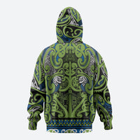 Aotearoa Iwi Whakatohea Hoodie Maori Wharenui House Tribal Pattern