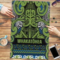 Aotearoa Iwi Whakatohea Puzzle Maori Wharenui House Tribal Pattern