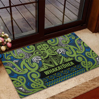 Aotearoa Iwi Whakatohea Rubber Doormat Maori Wharenui House Tribal Pattern