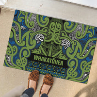 Aotearoa Iwi Whakatohea Rubber Doormat Maori Wharenui House Tribal Pattern