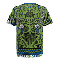Aotearoa Iwi Whakatohea Rugby Jersey Maori Wharenui House Tribal Pattern