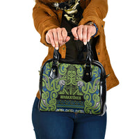 Aotearoa Iwi Whakatohea Shoulder Handbag Maori Wharenui House Tribal Pattern