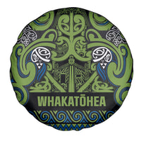 Aotearoa Iwi Whakatohea Spare Tire Cover Maori Wharenui House Tribal Pattern