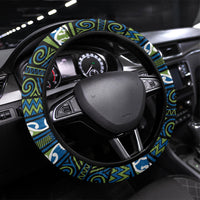Aotearoa Iwi Whakatohea Steering Wheel Cover Maori Wharenui House Tribal Pattern